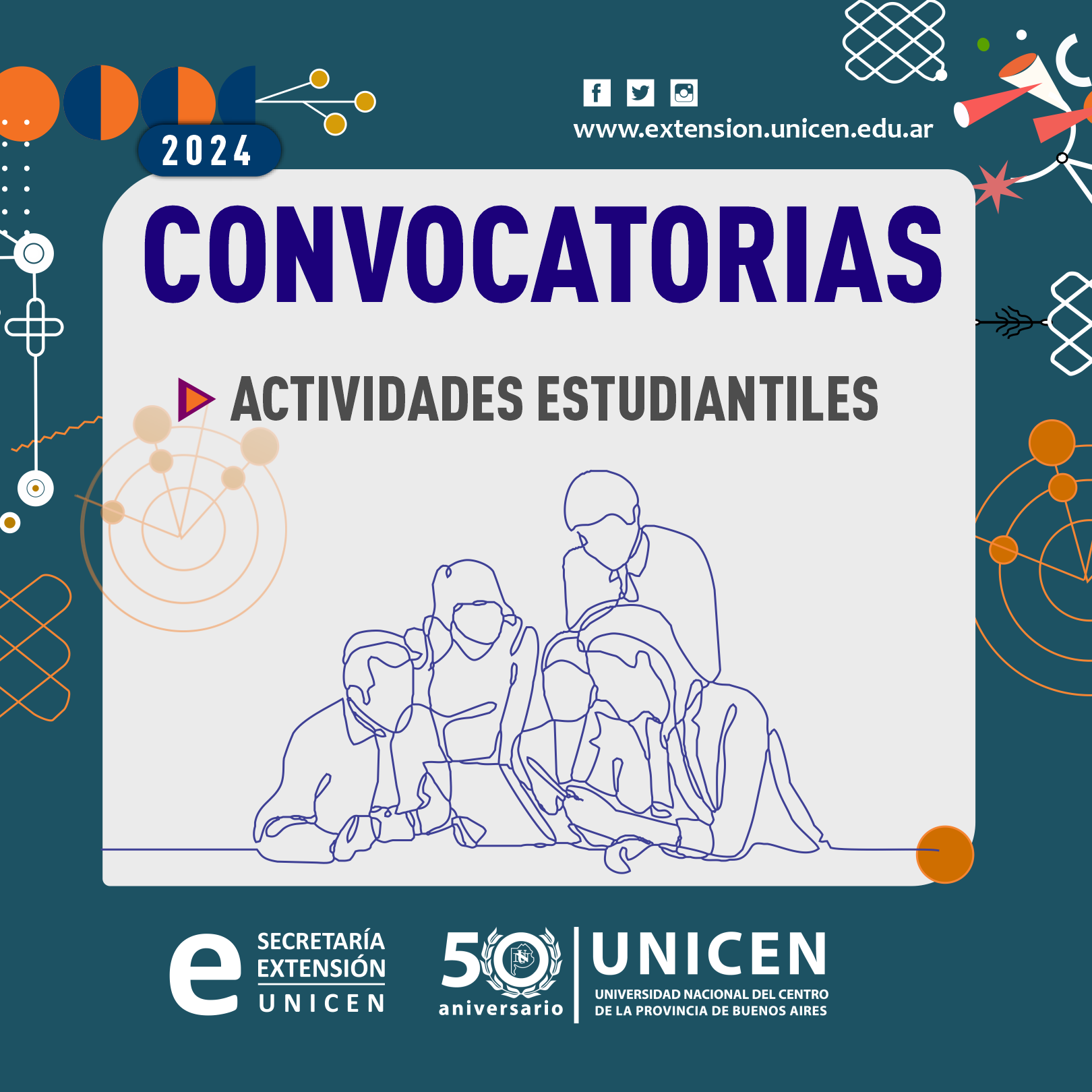 Convocatoria abierta a Actividades Estudiantiles de Extensión