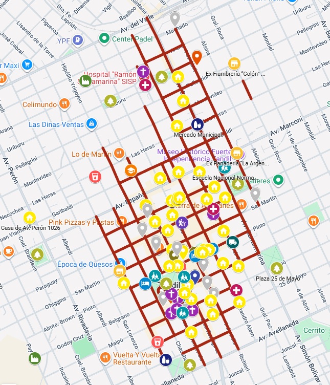 Mapeo colaborativo de las calles adoquinadas de Tandil